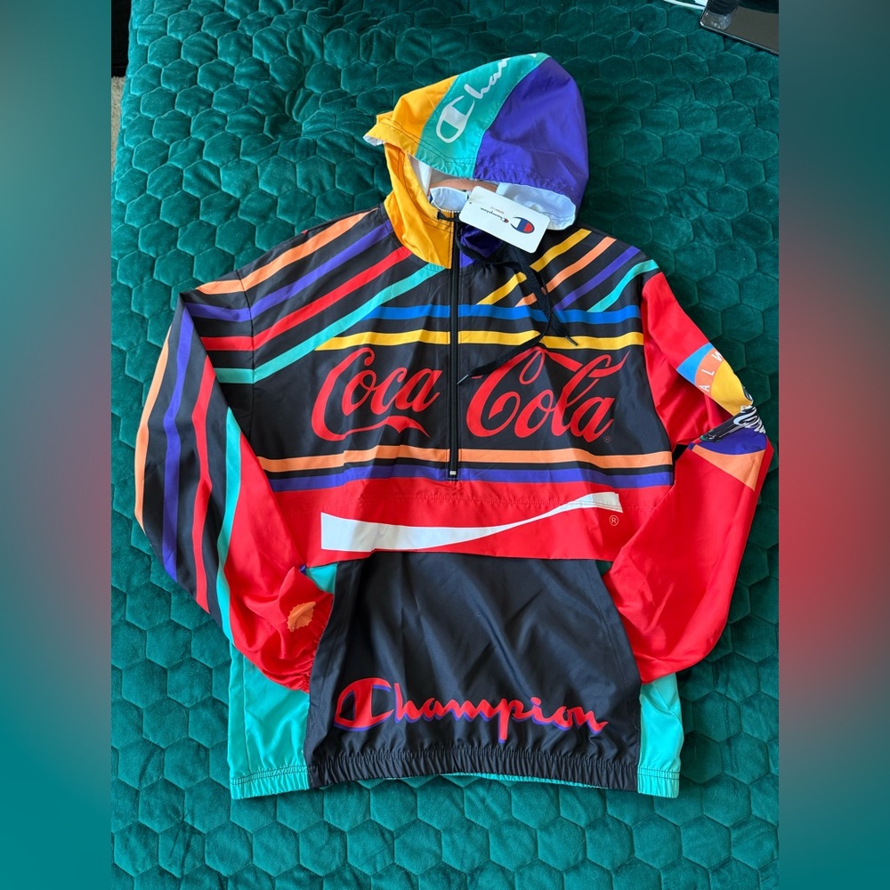 Champion x Coca-Cola Script Anorak Jacket - Picture 2 of 9